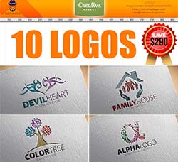 10个矢量的商业标志：10 Logos Template